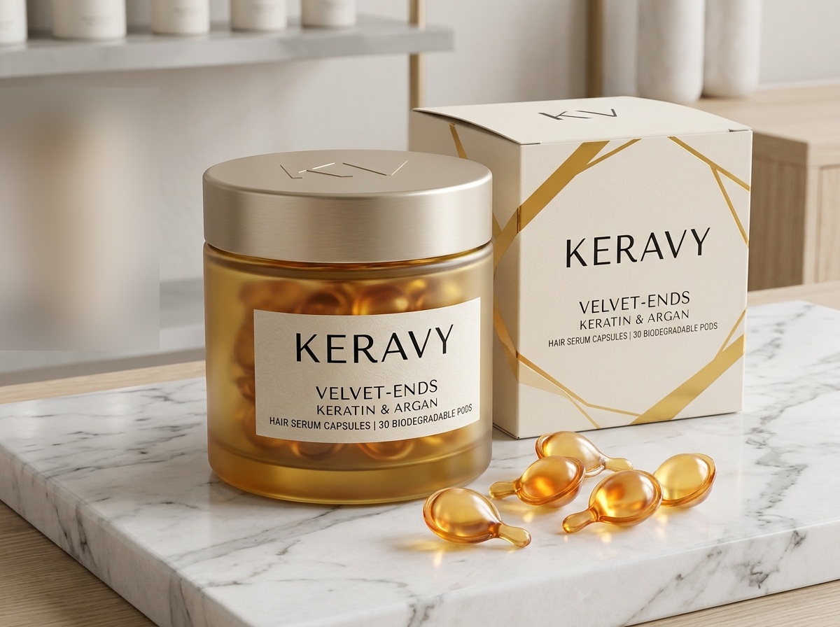 KERAVY Velvet-Ends Keratin Hair Serum Capsules